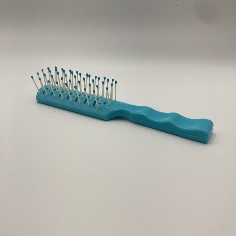 Sekine Vintage Plastic Brush Teal Blue 6 inches #32970